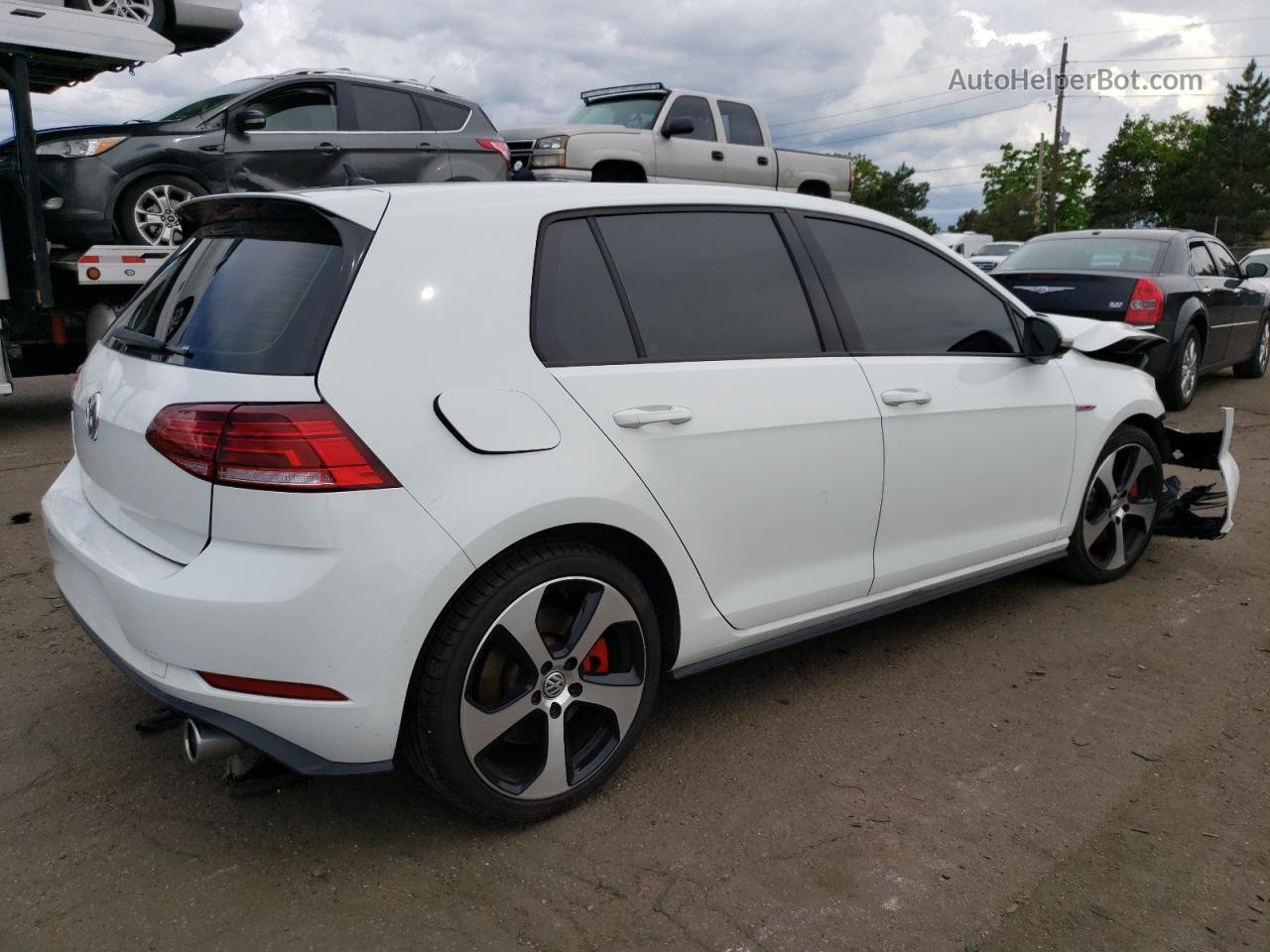 2019 Volkswagen Gti S White vin: 3VW5T7AU3KM003544