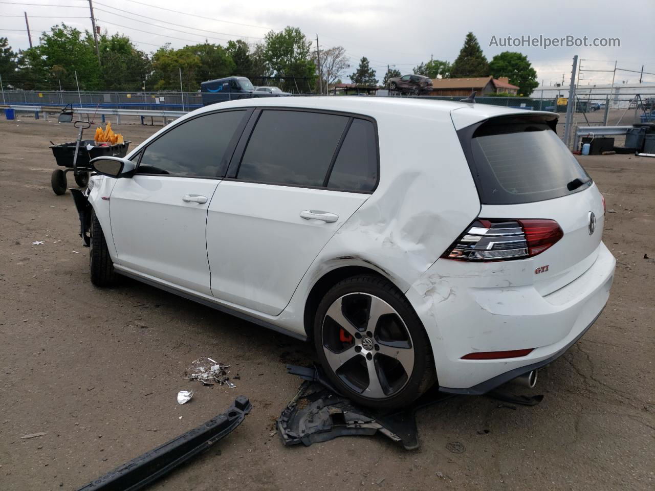 2019 Volkswagen Gti S White vin: 3VW5T7AU3KM003544