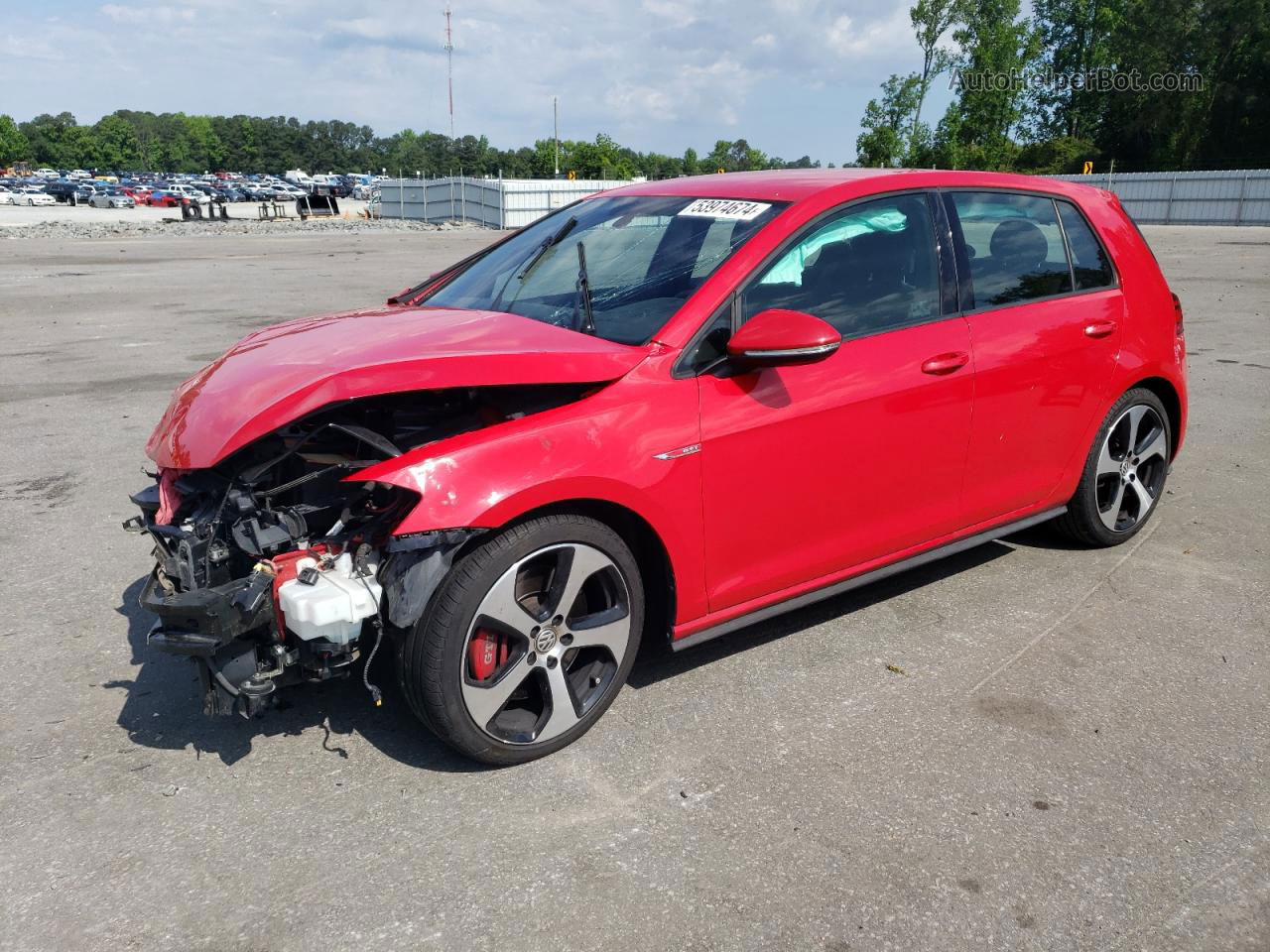 2019 Volkswagen Gti S Красный vin: 3VW5T7AU3KM011613