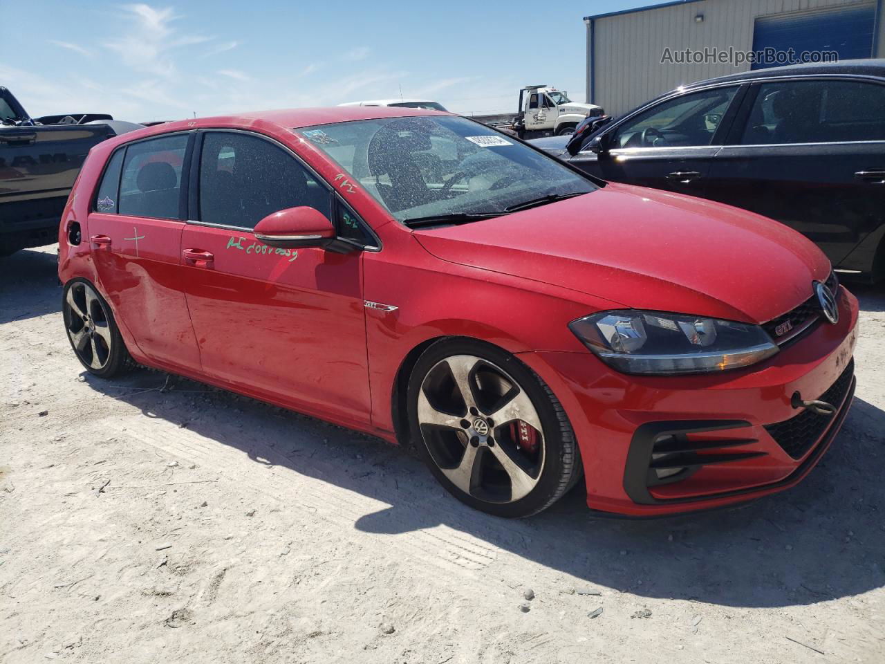 2019 Volkswagen Gti S Red vin: 3VW5T7AU3KM016925