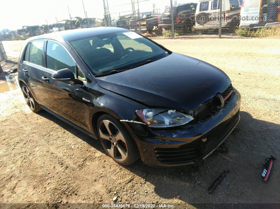 2015 Volkswagen Golf Gti 2.0t S 4-door Черный vin: 3VW5T7AU4FM005101