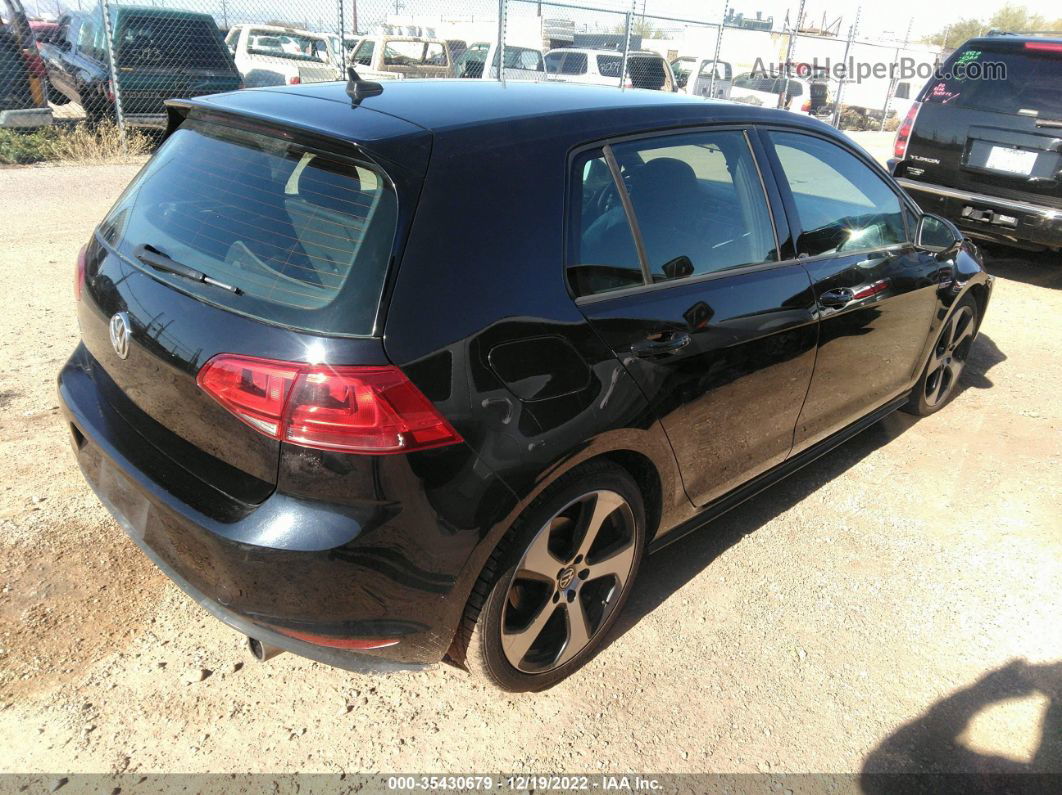 2015 Volkswagen Golf Gti 2.0t S 4-door Black vin: 3VW5T7AU4FM005101