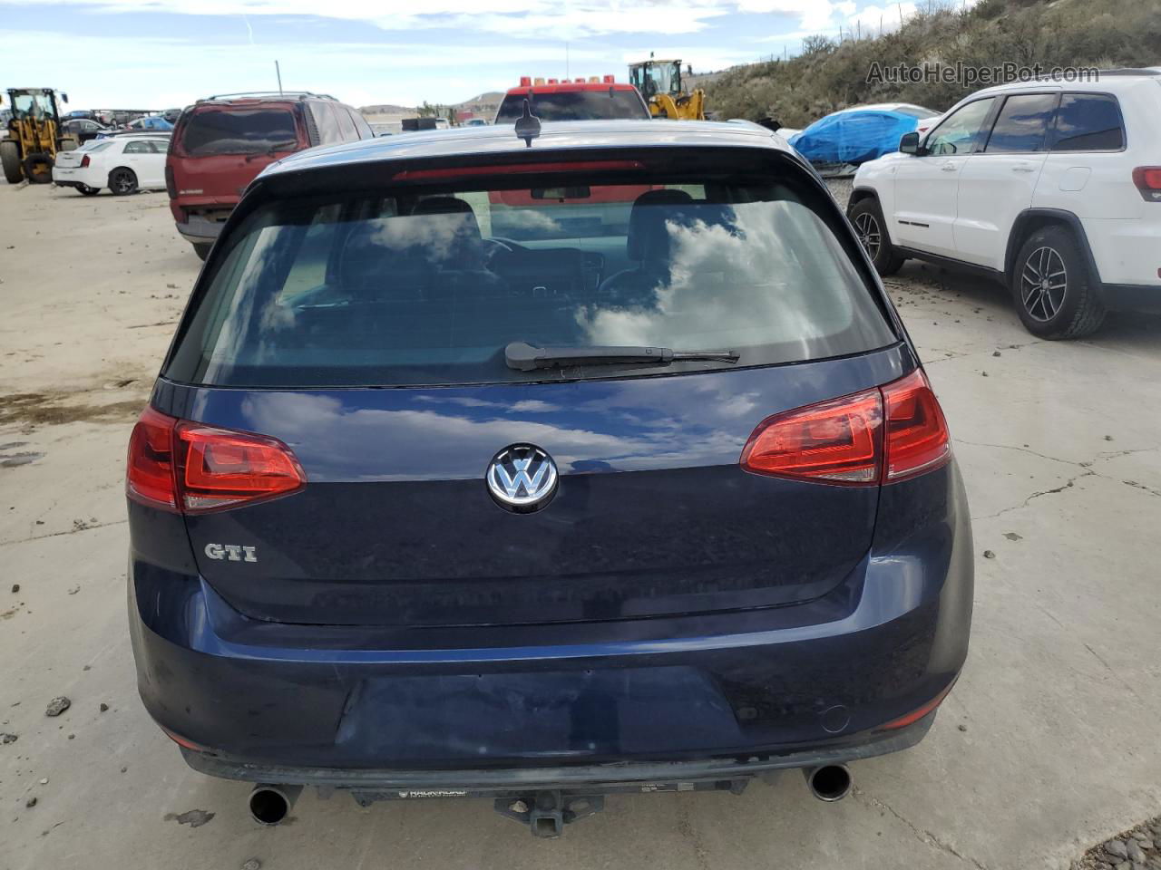 2015 Volkswagen Gti  Blue vin: 3VW5T7AU4FM028023