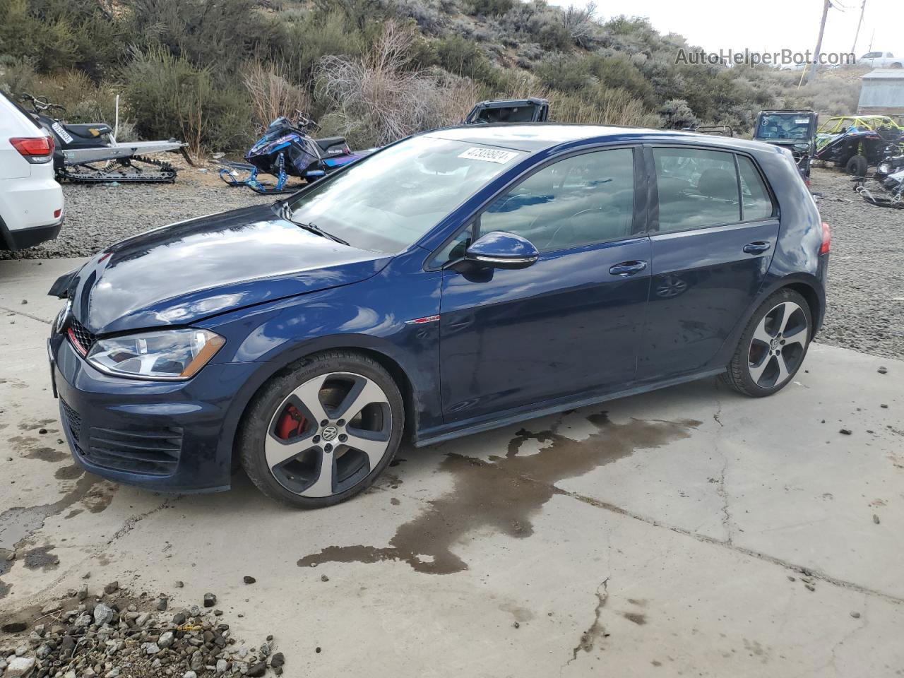 2015 Volkswagen Gti  Blue vin: 3VW5T7AU4FM028023