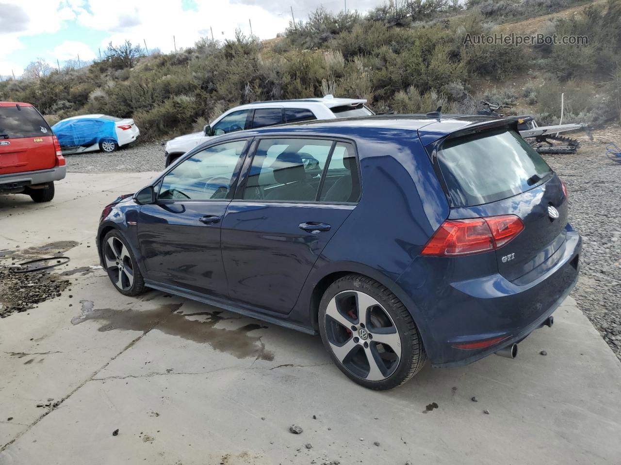 2015 Volkswagen Gti  Blue vin: 3VW5T7AU4FM028023