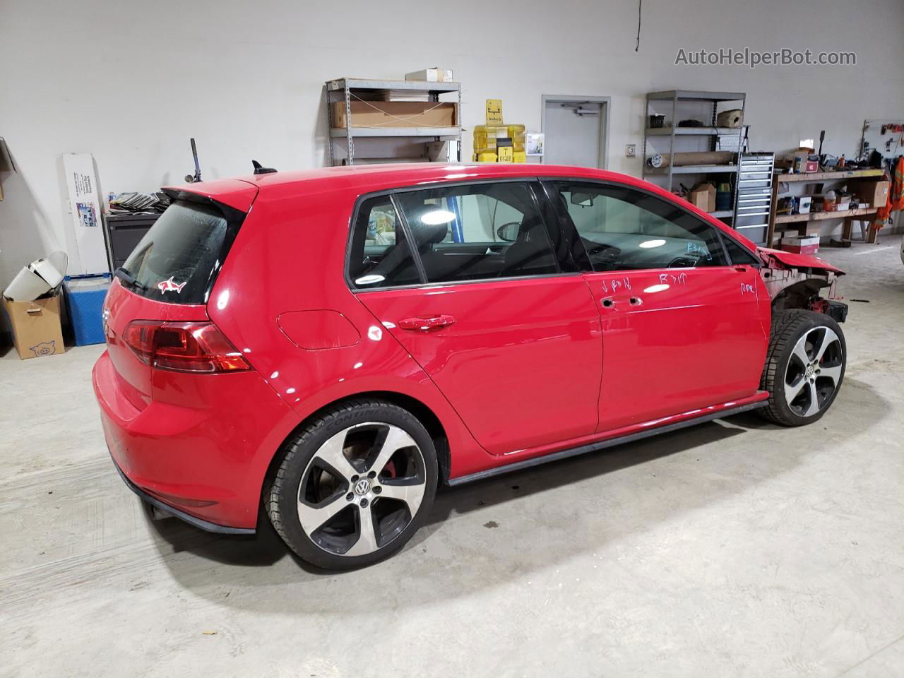 2016 Volkswagen Gti S/se Red vin: 3VW5T7AU4GM060780