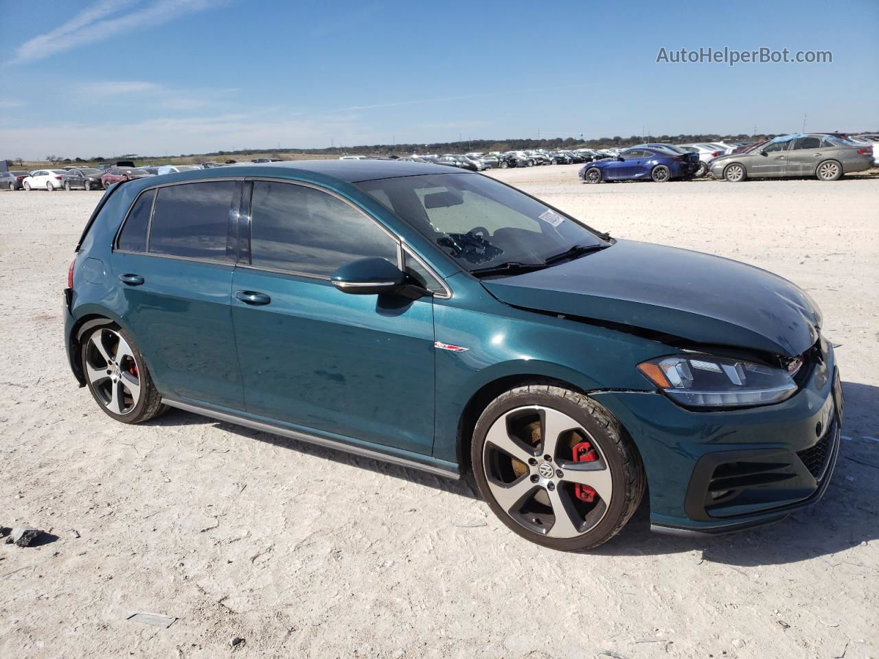 2019 Volkswagen Gti S Green vin: 3VW5T7AU4KM014665