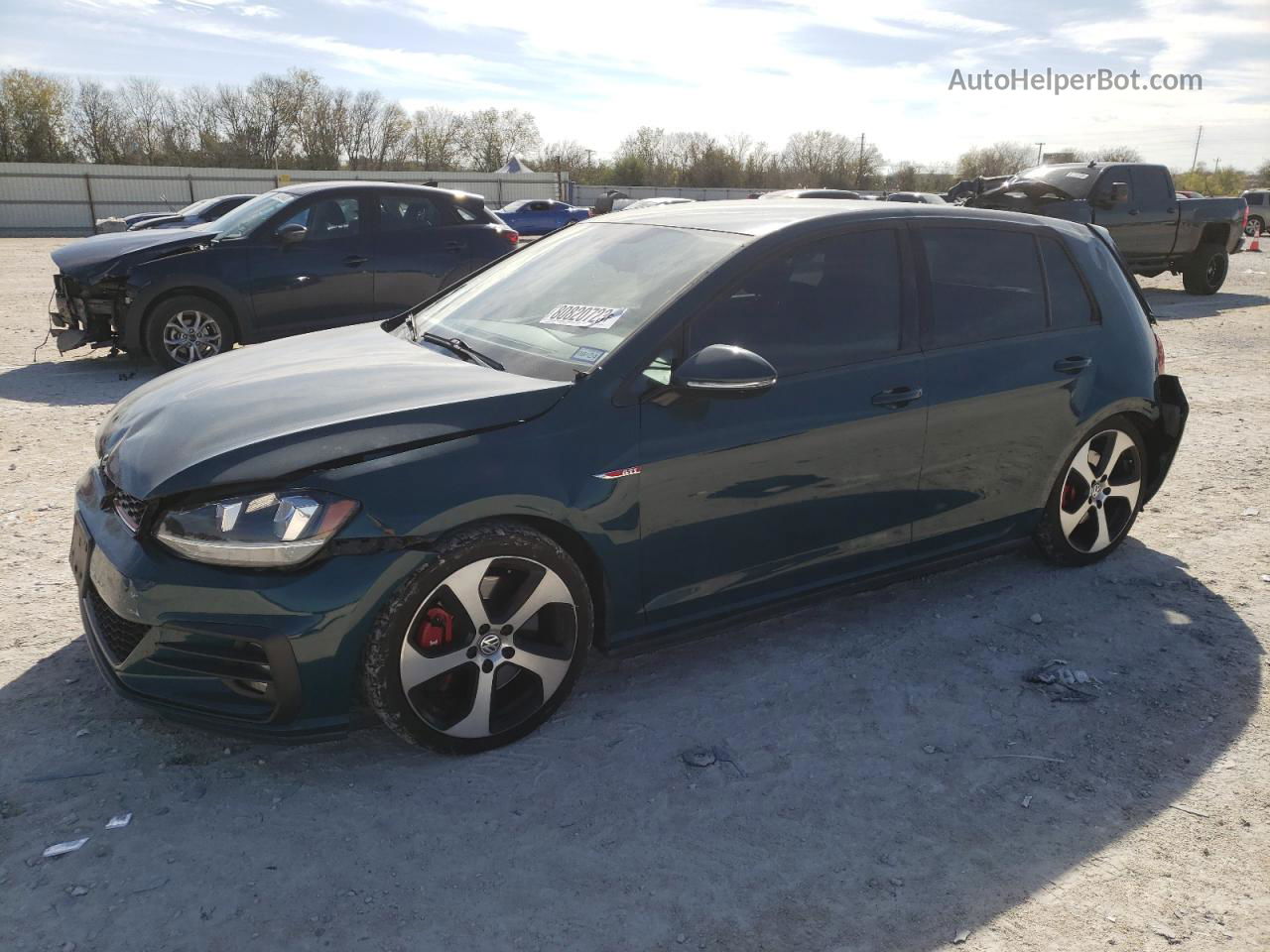 2019 Volkswagen Gti S Green vin: 3VW5T7AU4KM014665