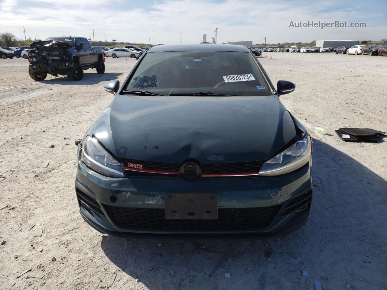 2019 Volkswagen Gti S Зеленый vin: 3VW5T7AU4KM014665