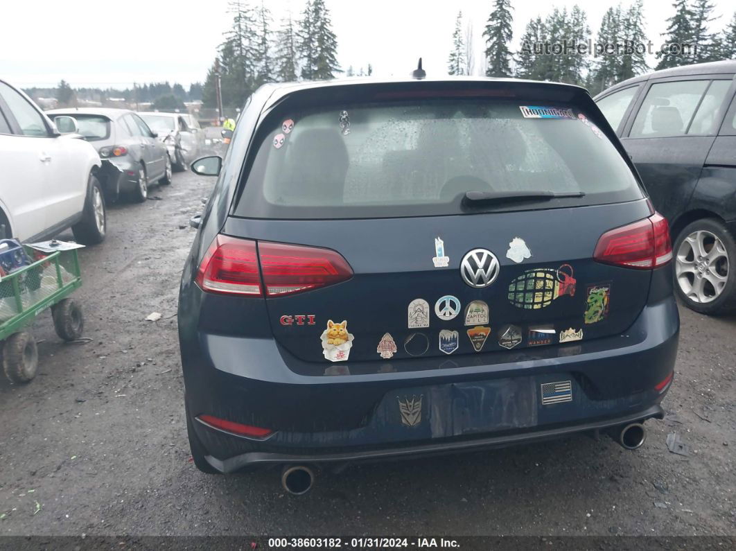 2019 Volkswagen Golf Gti 2.0t Autobahn/2.0t Rabbit Edition/2.0t S/2.0t Se Синий vin: 3VW5T7AU4KM021650