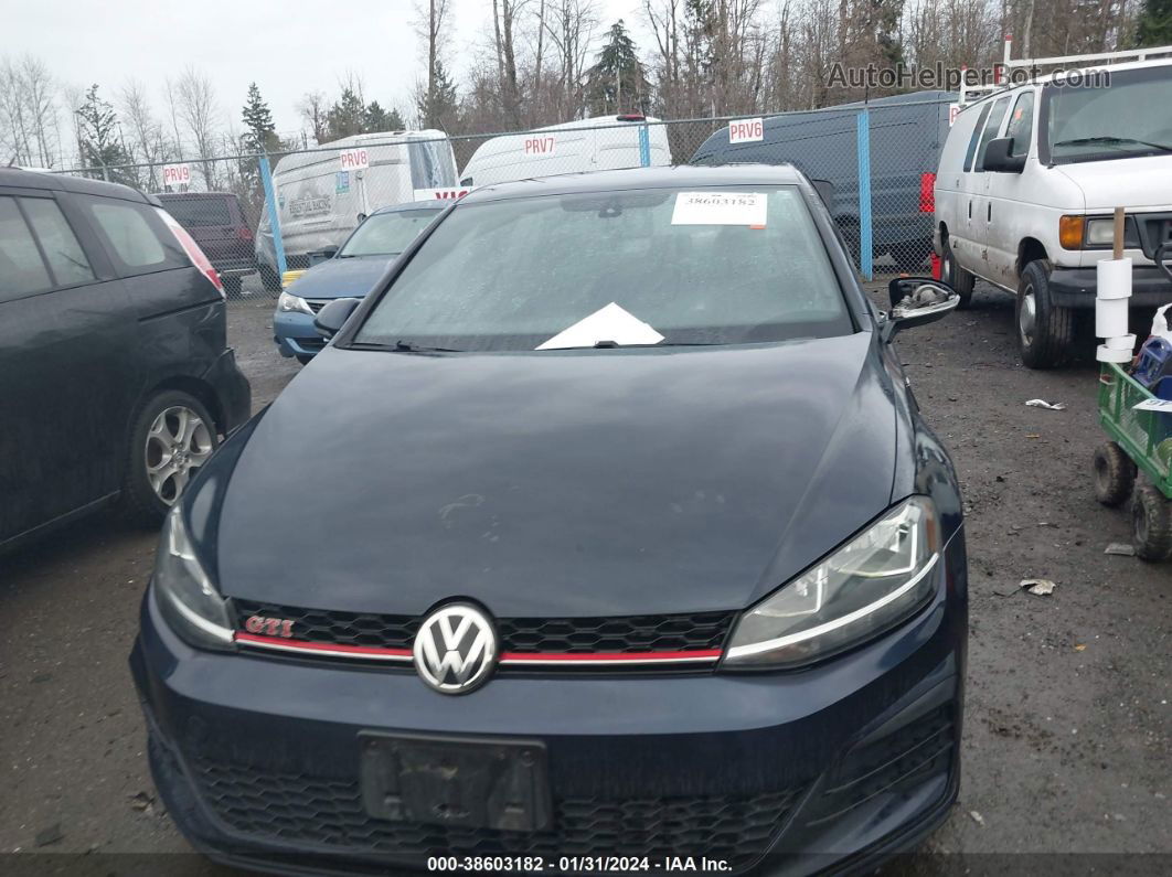 2019 Volkswagen Golf Gti 2.0t Autobahn/2.0t Rabbit Edition/2.0t S/2.0t Se Blue vin: 3VW5T7AU4KM021650