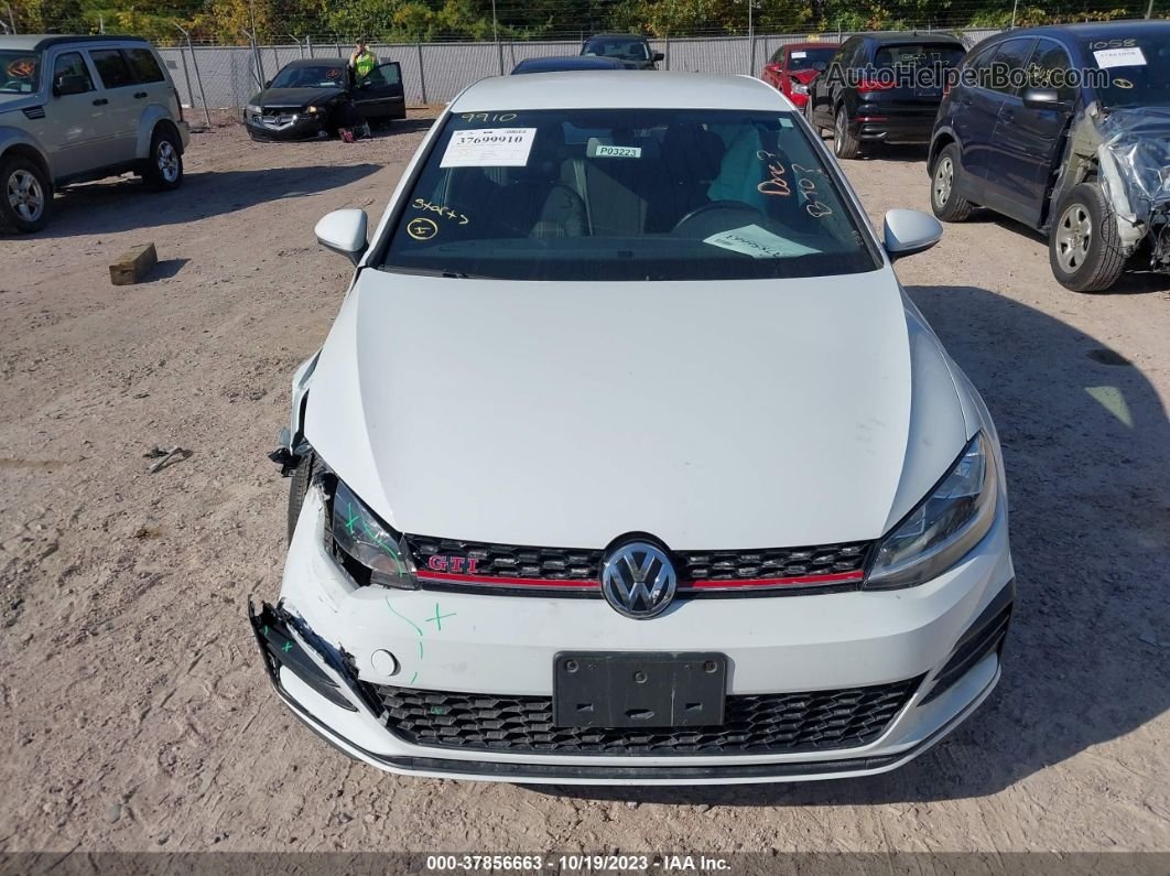 2019 Volkswagen Golf Gti S/se/autobahn Белый vin: 3VW5T7AU4KM025732