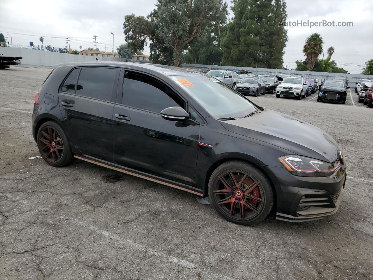 2019 Volkswagen Gti S Black vin: 3VW5T7AU4KM035354