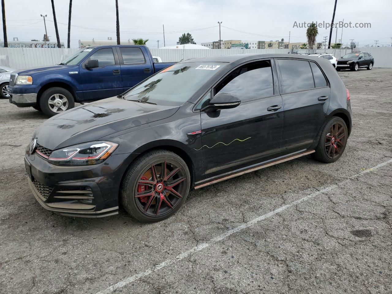 2019 Volkswagen Gti S Black vin: 3VW5T7AU4KM035354