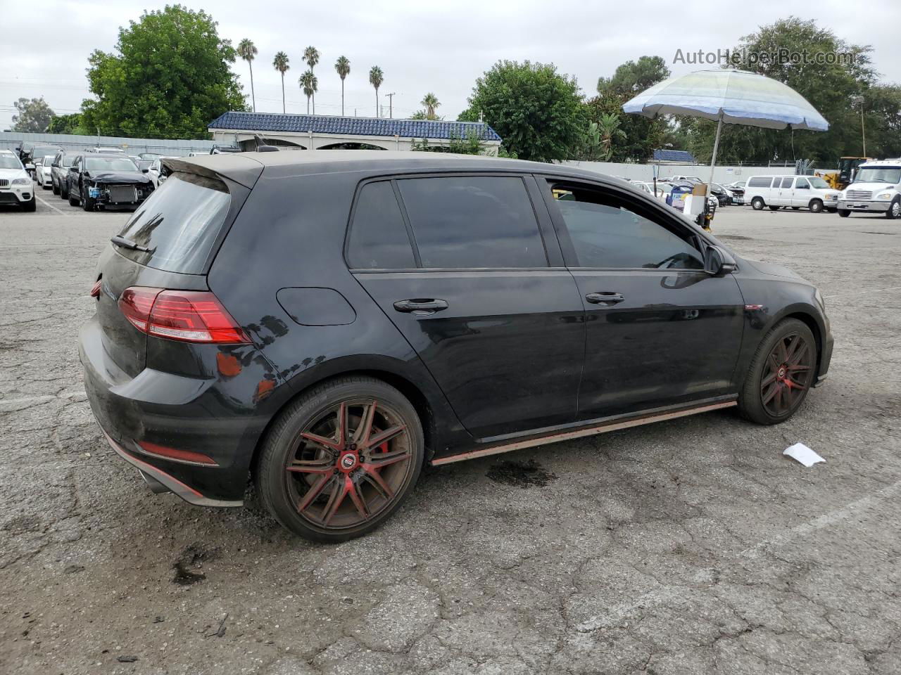 2019 Volkswagen Gti S Black vin: 3VW5T7AU4KM035354