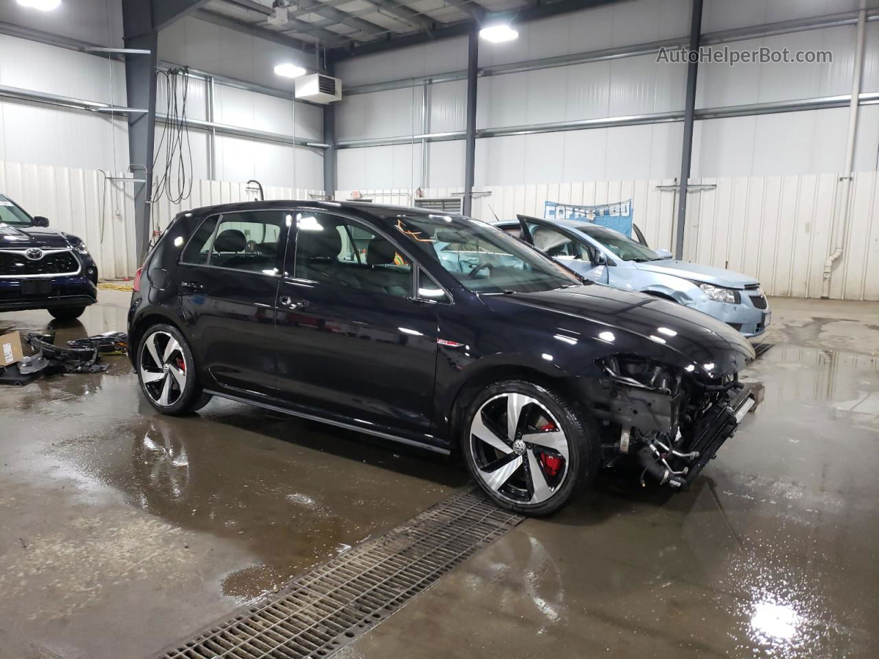 2019 Volkswagen Gti S Black vin: 3VW5T7AU4KM036651