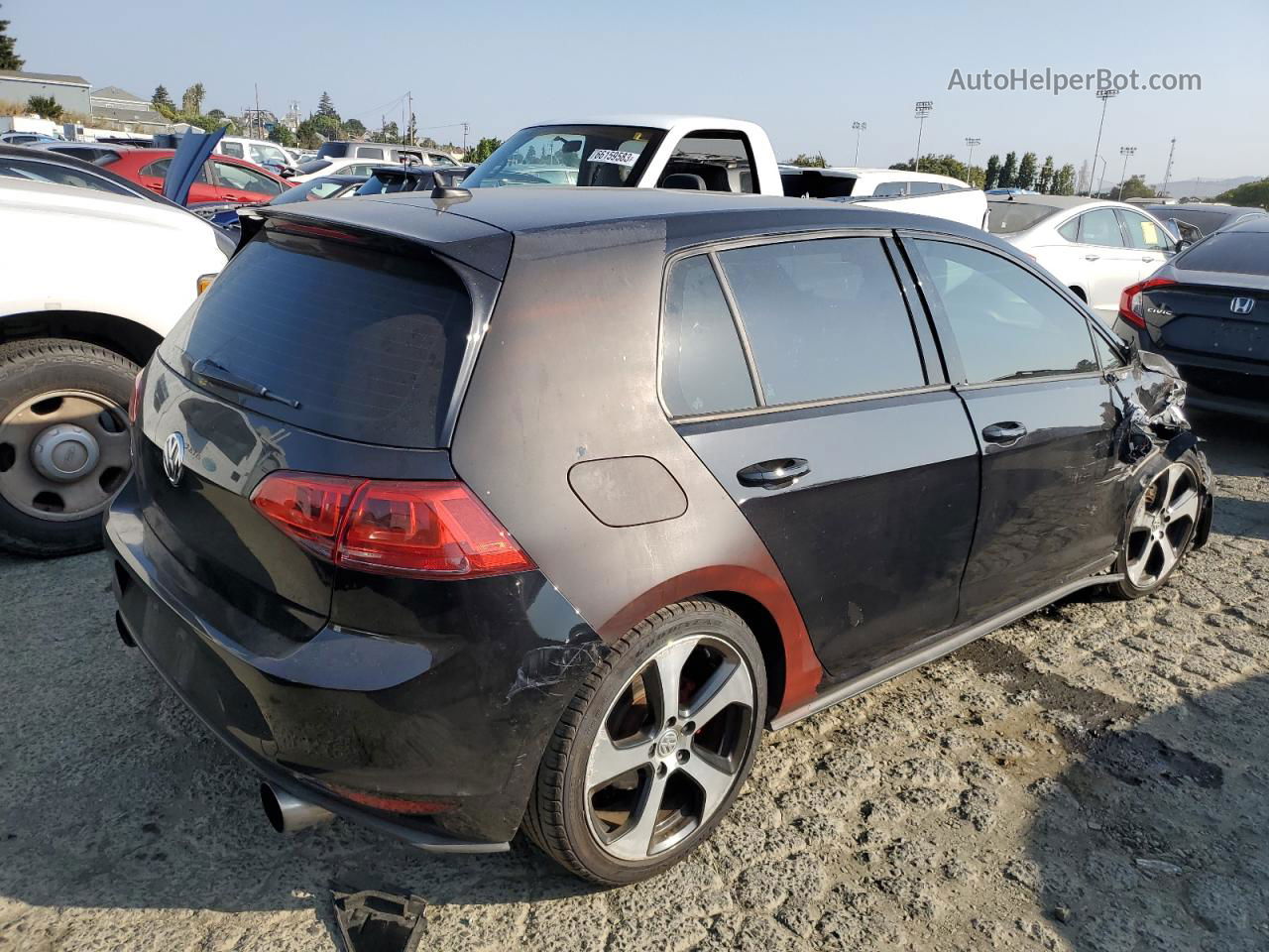 2016 Volkswagen Gti S/se Black vin: 3VW5T7AU5GM020059