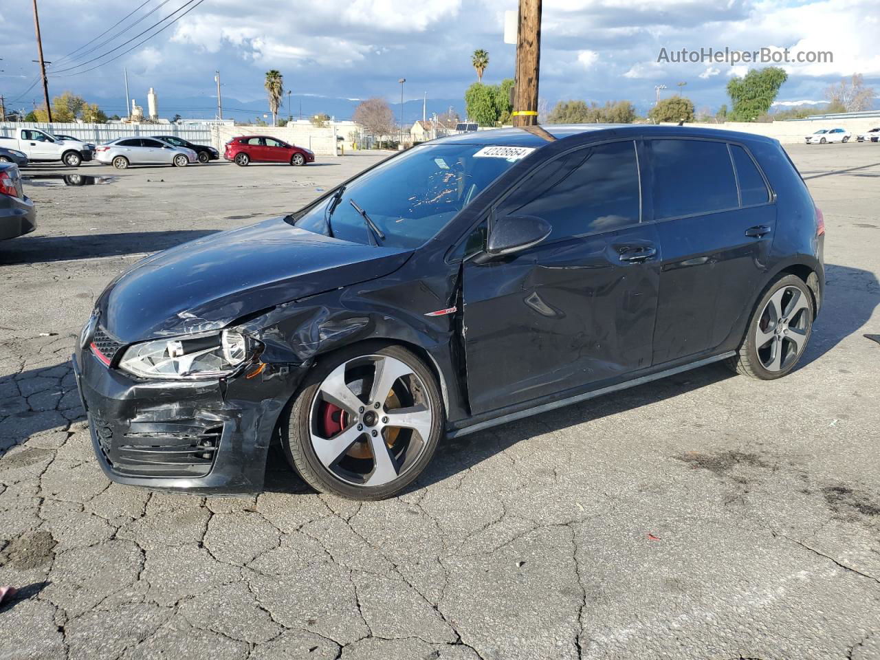 2017 Volkswagen Gti S Черный vin: 3VW5T7AU5HM015512