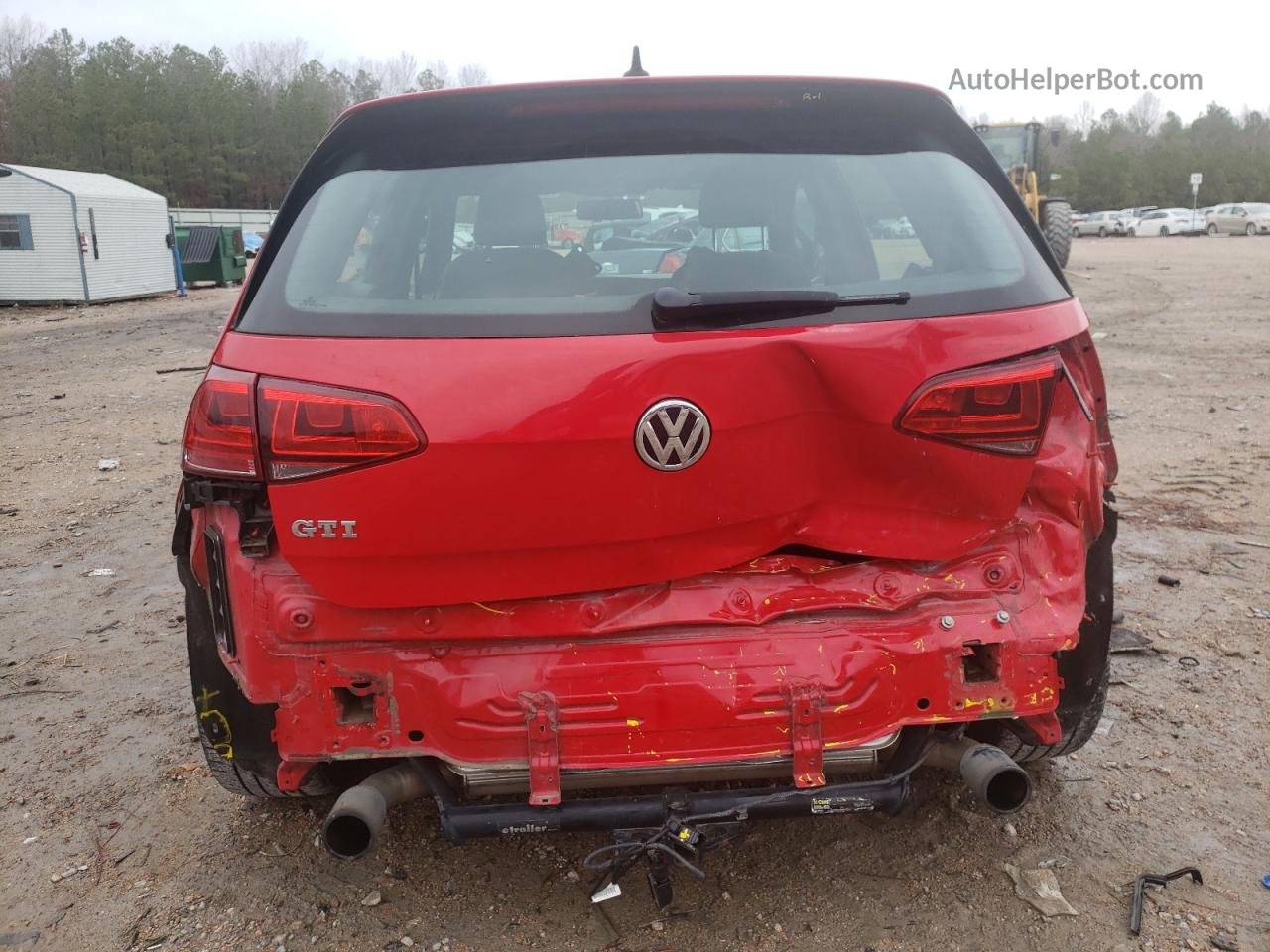 2017 Volkswagen Gti S Red vin: 3VW5T7AU5HM077217