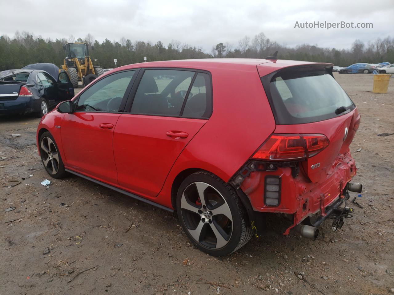 2017 Volkswagen Gti S Red vin: 3VW5T7AU5HM077217