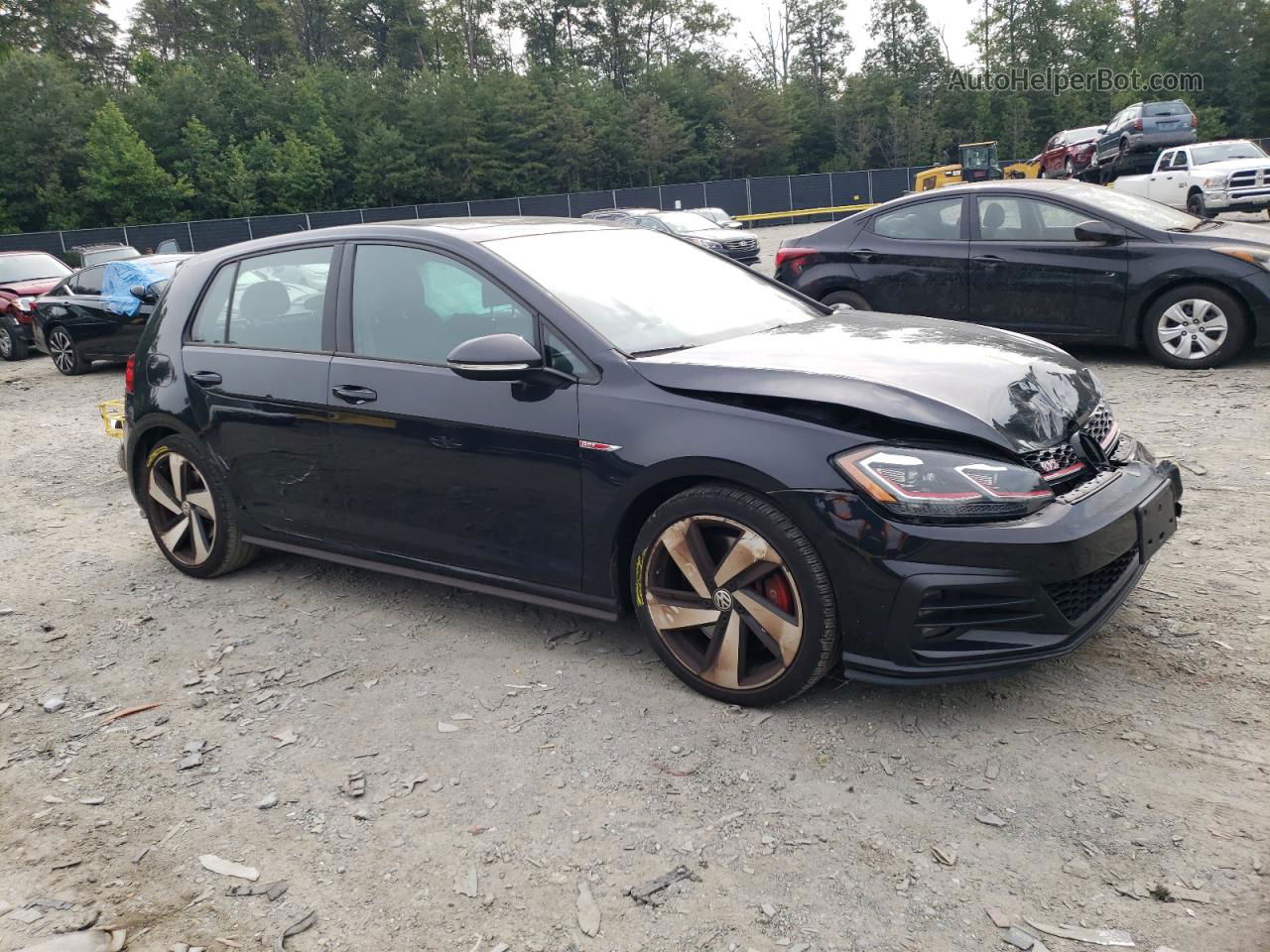 2019 Volkswagen Gti S Черный vin: 3VW5T7AU5KM020149