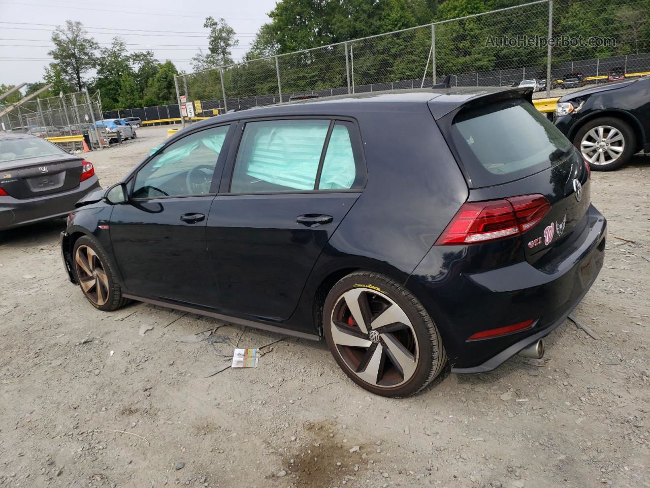 2019 Volkswagen Gti S Black vin: 3VW5T7AU5KM020149