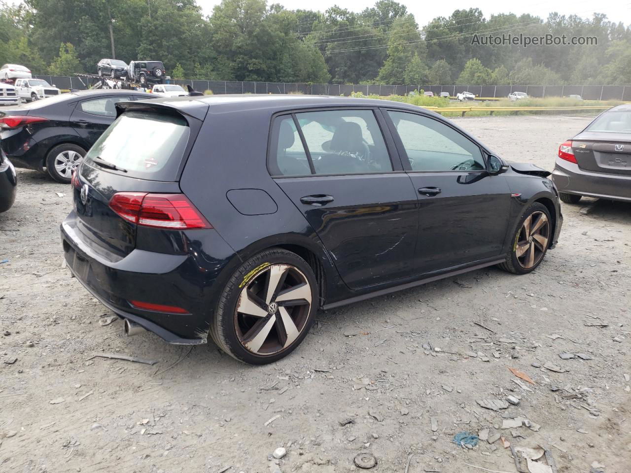 2019 Volkswagen Gti S Черный vin: 3VW5T7AU5KM020149