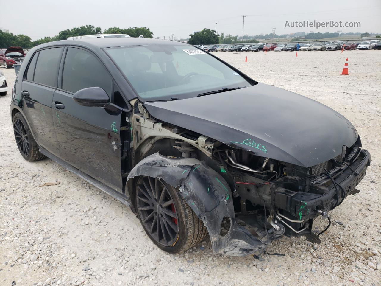 2019 Volkswagen Gti S Black vin: 3VW5T7AU5KM026002