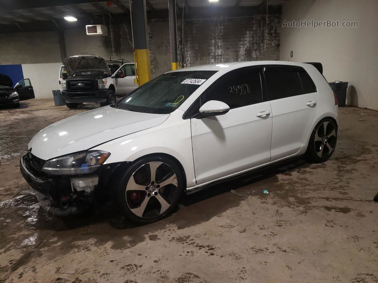 2019 Volkswagen Gti S White vin: 3VW5T7AU5KM028588