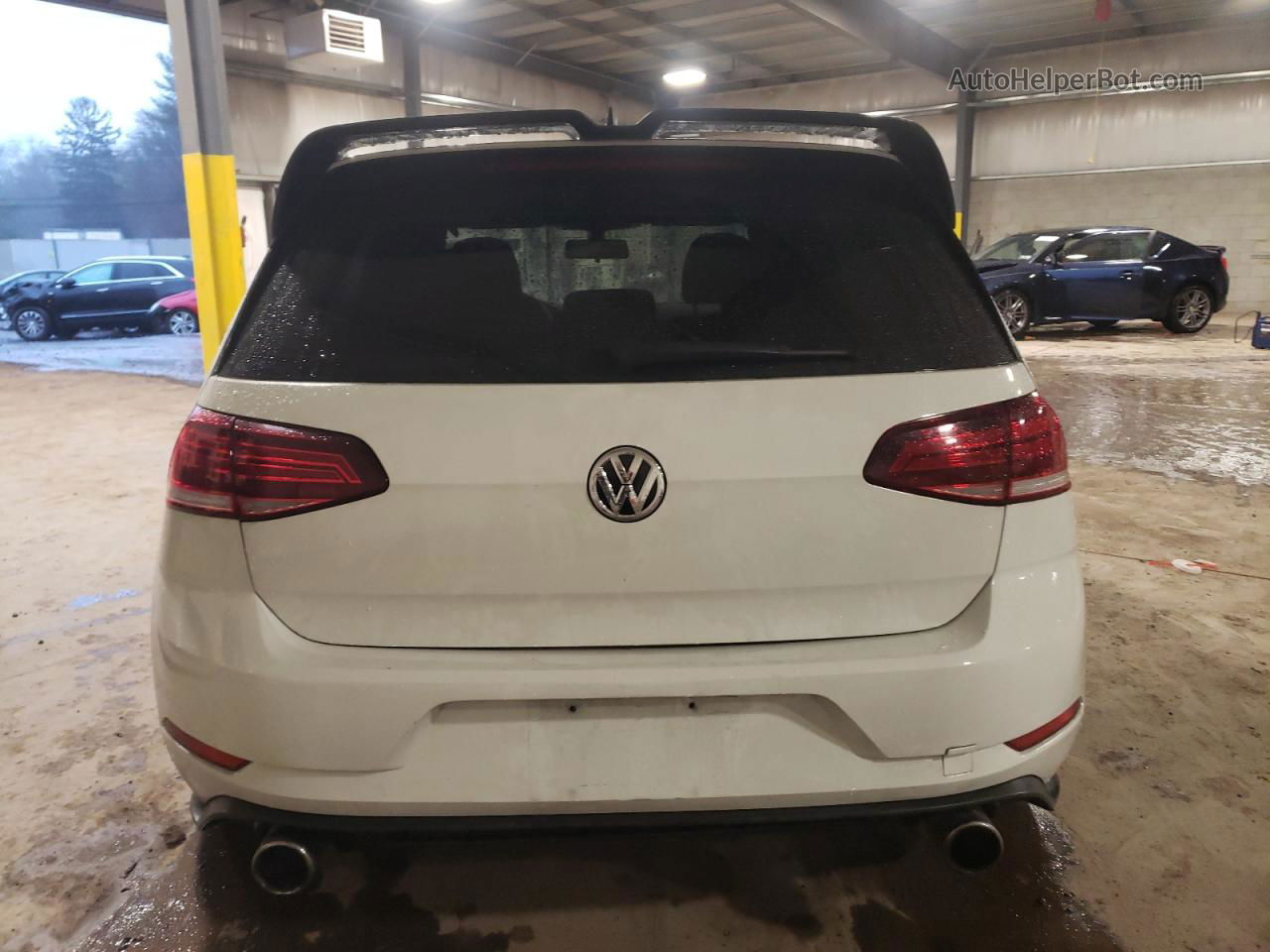 2019 Volkswagen Gti S White vin: 3VW5T7AU5KM028588