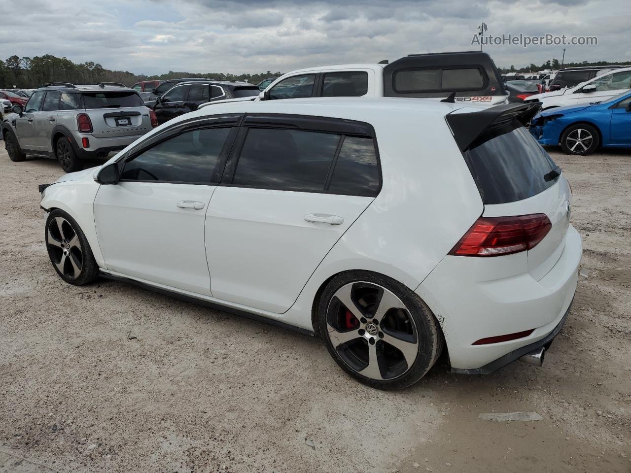 2019 Volkswagen Gti S White vin: 3VW5T7AU5KM028588