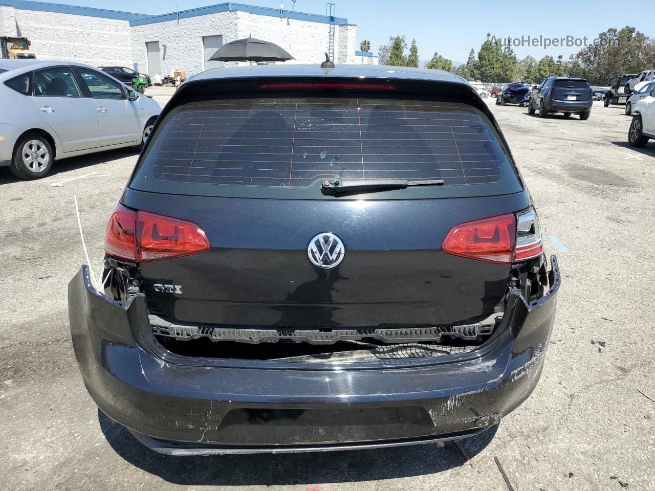 2015 Volkswagen Gti  Black vin: 3VW5T7AU6FM002085