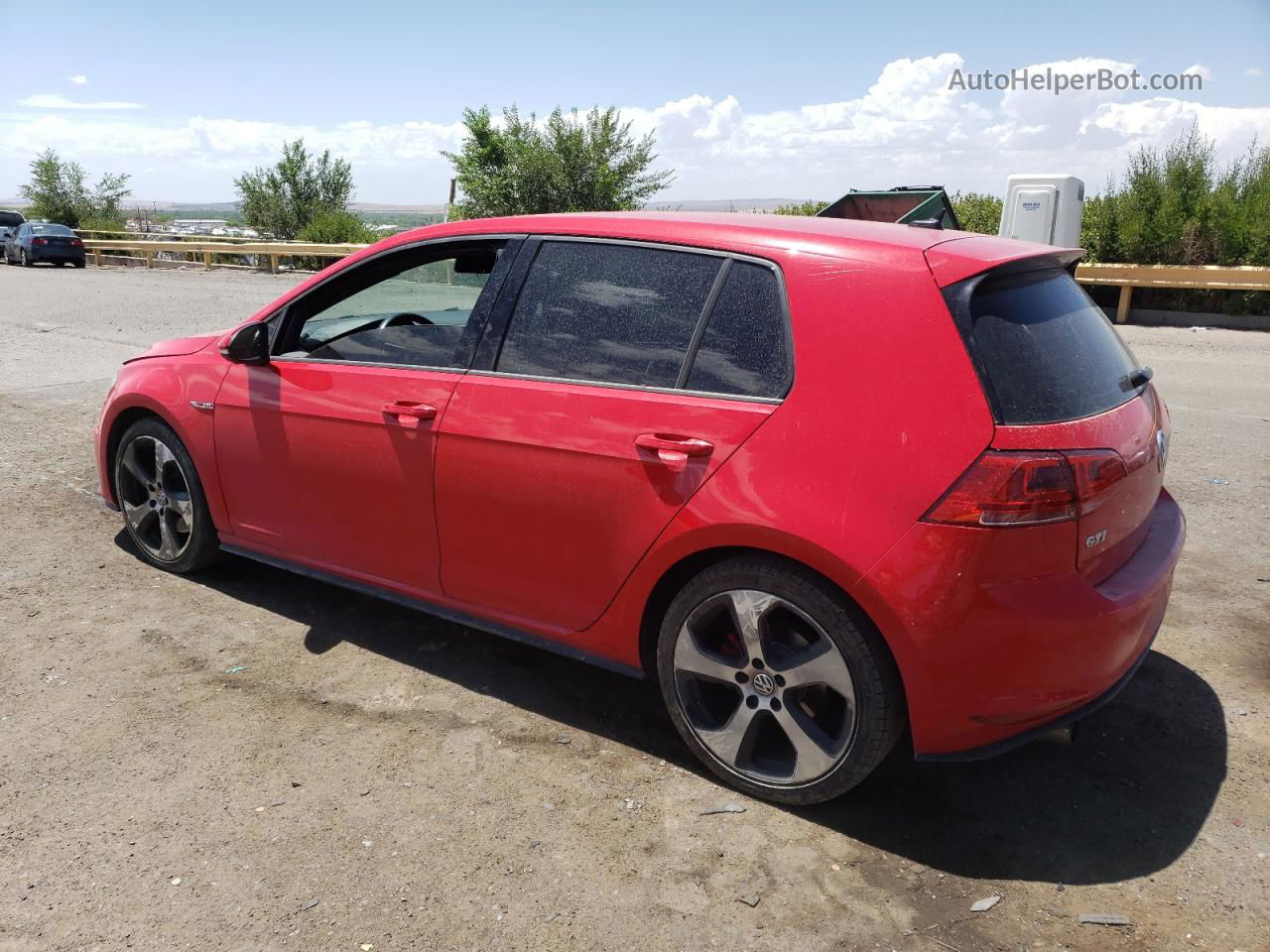 2015 Volkswagen Gti  Red vin: 3VW5T7AU6FM078471