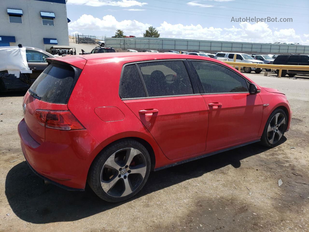 2015 Volkswagen Gti  Red vin: 3VW5T7AU6FM078471