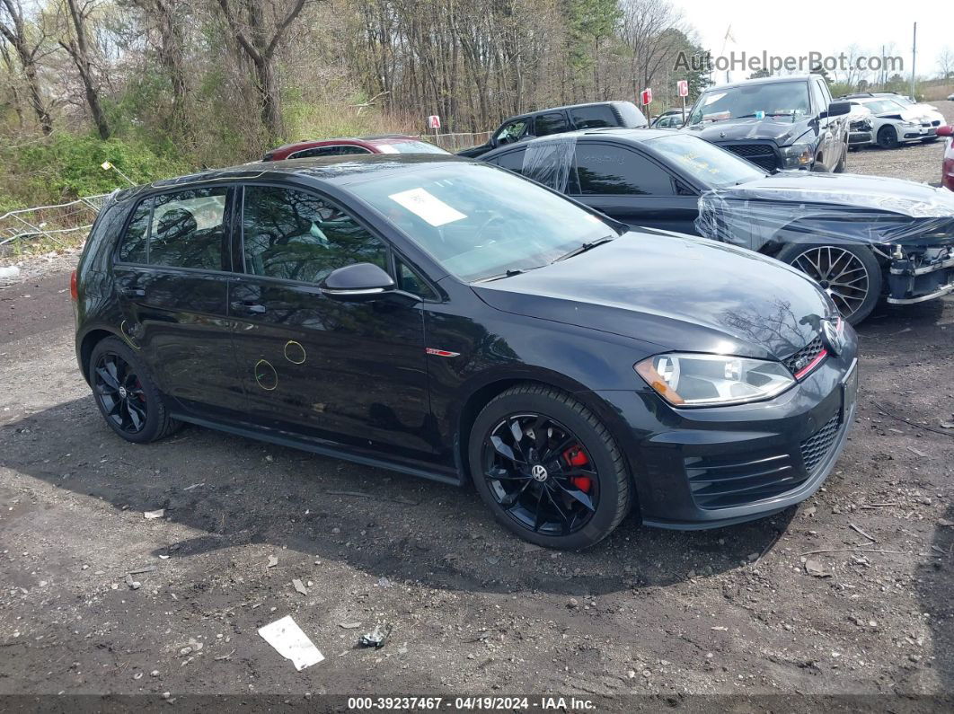 2017 Volkswagen Golf Gti S 4-door Black vin: 3VW5T7AU6HM002428