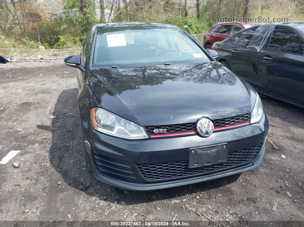 2017 Volkswagen Golf Gti S 4-door Black vin: 3VW5T7AU6HM002428