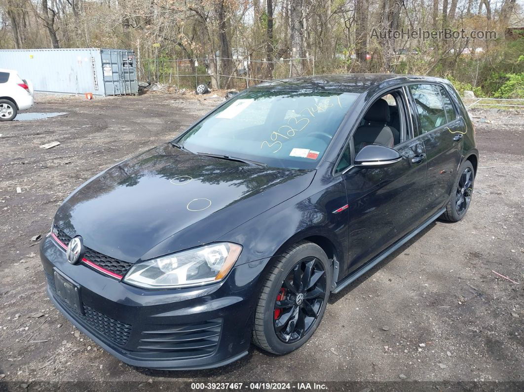 2017 Volkswagen Golf Gti S 4-door Black vin: 3VW5T7AU6HM002428