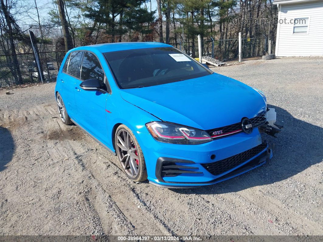 2019 Volkswagen Golf Gti 2.0t Autobahn/2.0t Rabbit Edition/2.0t S/2.0t Se Blue vin: 3VW5T7AU6KM015753