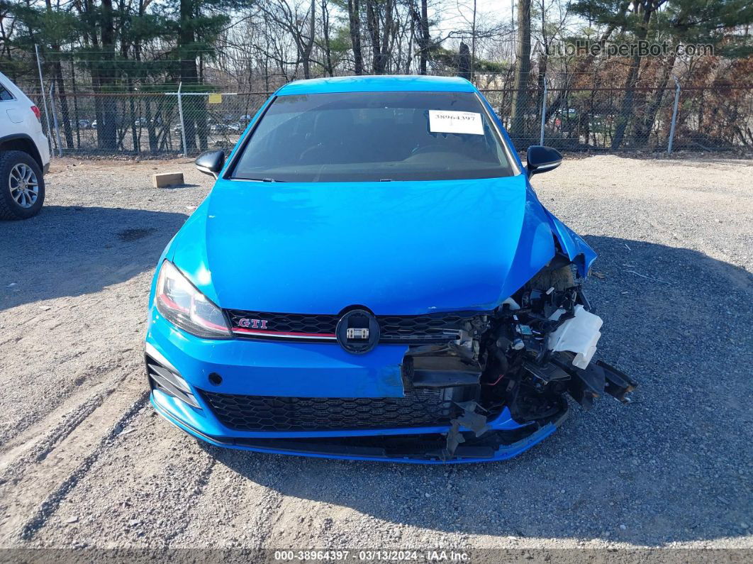 2019 Volkswagen Golf Gti 2.0t Autobahn/2.0t Rabbit Edition/2.0t S/2.0t Se Blue vin: 3VW5T7AU6KM015753