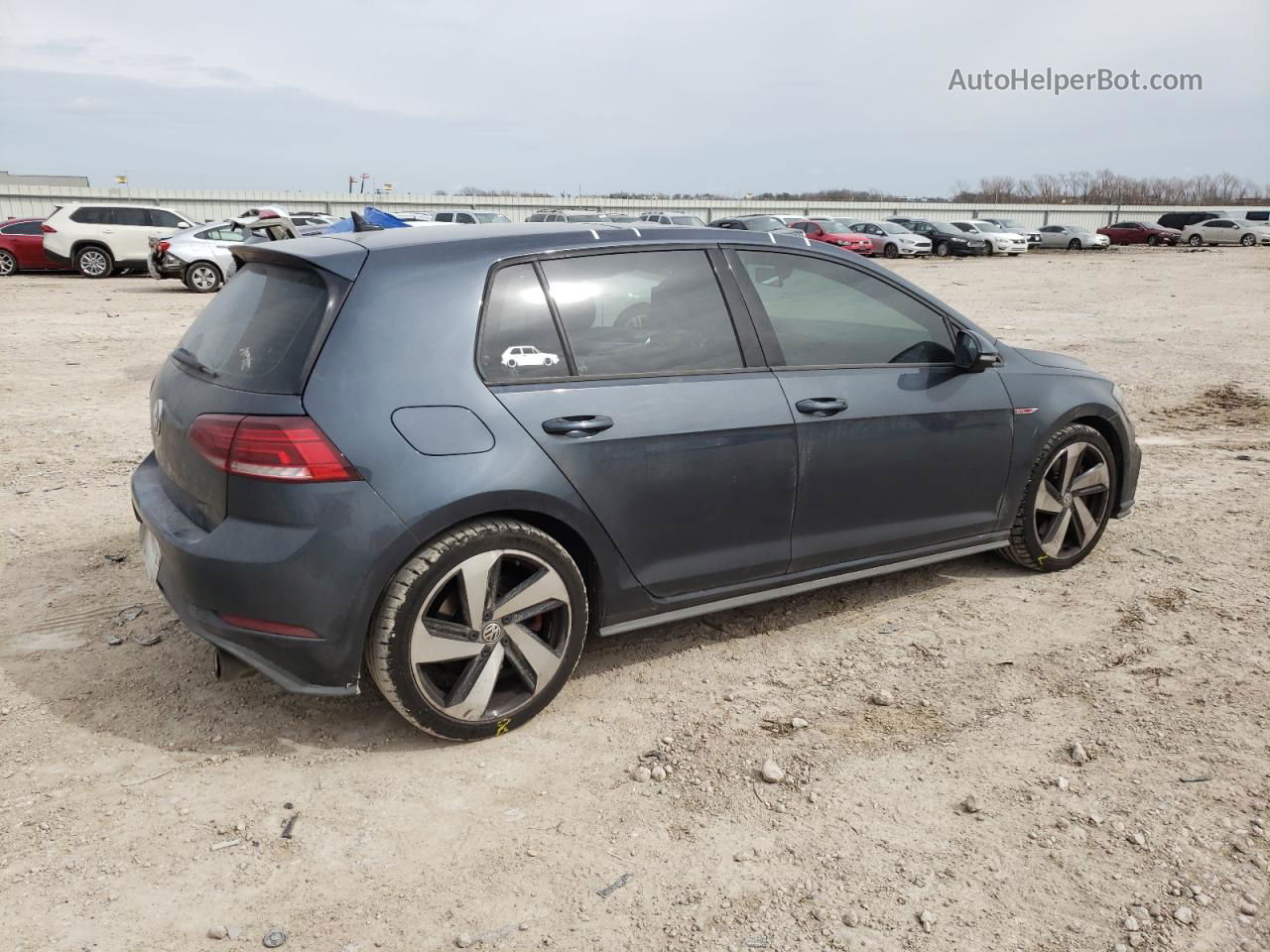 2019 Volkswagen Gti S Gray vin: 3VW5T7AU6KM029409