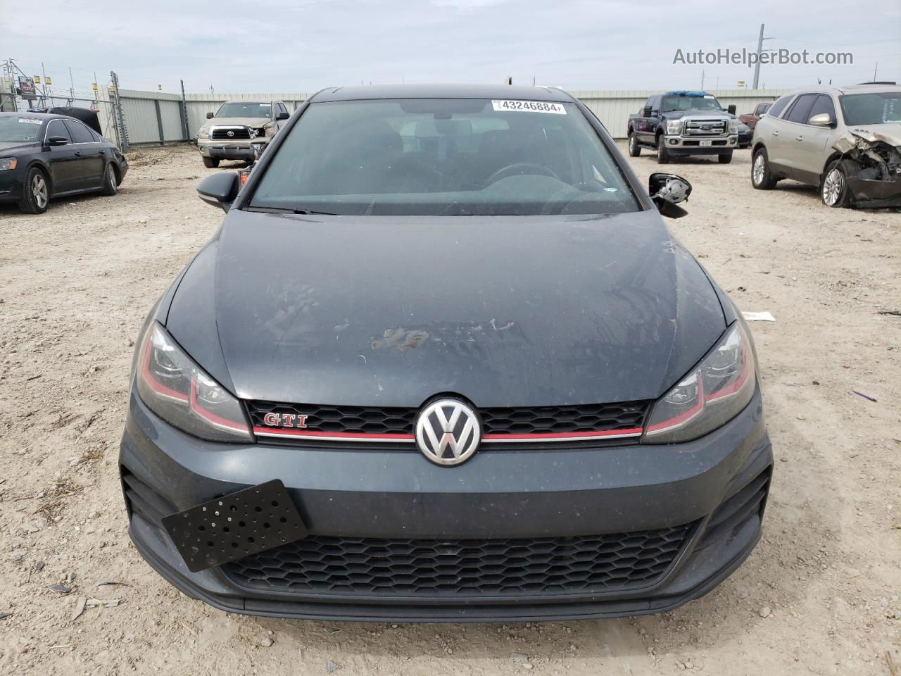 2019 Volkswagen Gti S Gray vin: 3VW5T7AU6KM029409