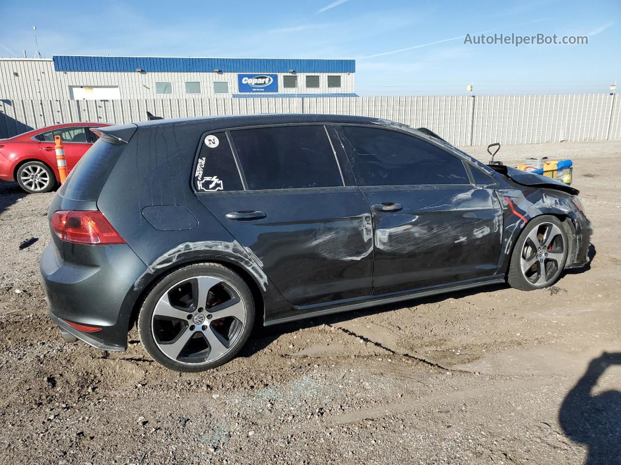 2015 Volkswagen Gti  Black vin: 3VW5T7AU7FM063476