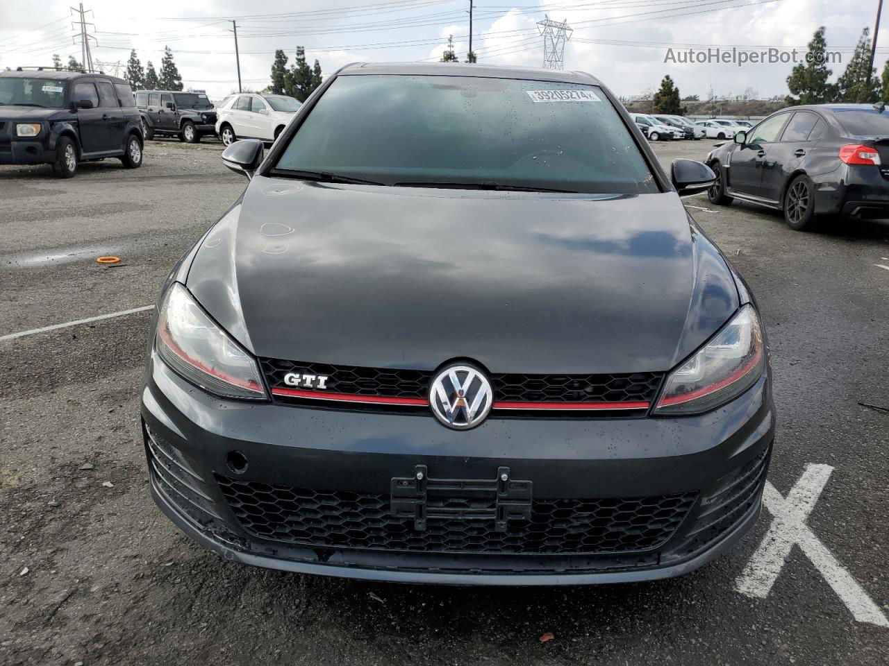 2015 Volkswagen Gti  Угольный vin: 3VW5T7AU7FM063901