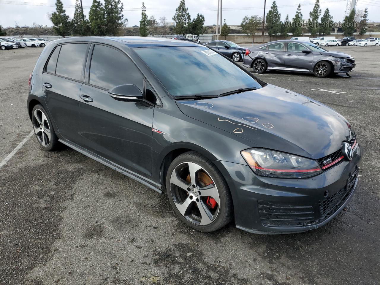 2015 Volkswagen Gti  Угольный vin: 3VW5T7AU7FM063901