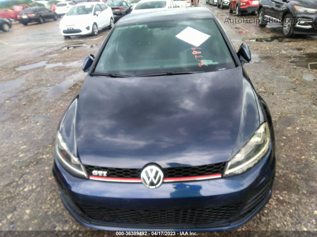 2016 Volkswagen Golf Gti S Синий vin: 3VW5T7AU7GM062765