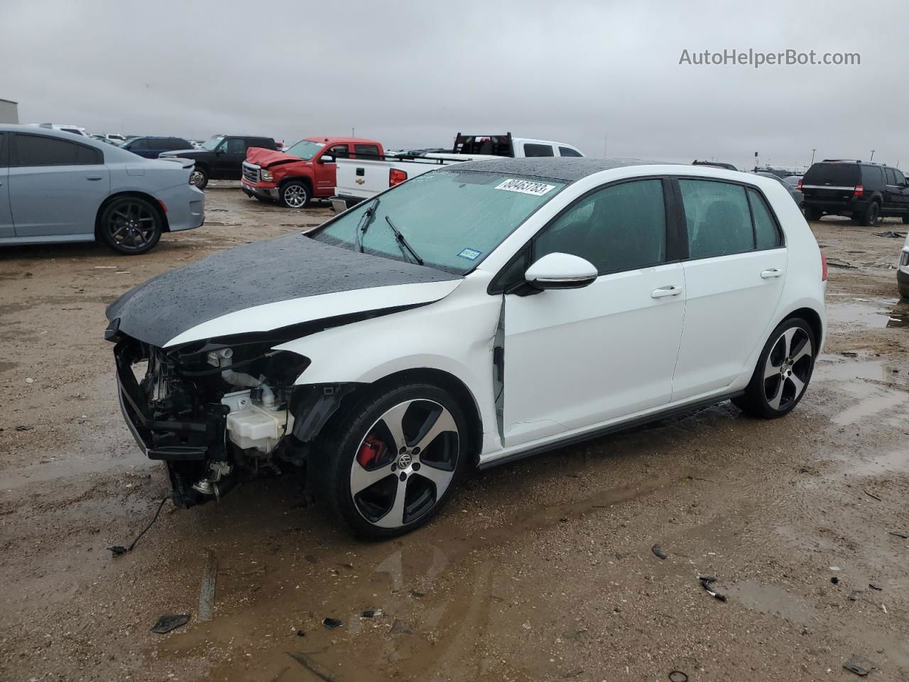 2017 Volkswagen Gti S White vin: 3VW5T7AU7HM017231