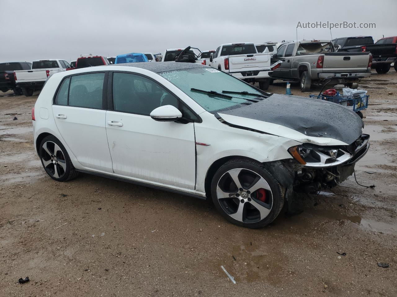 2017 Volkswagen Gti S White vin: 3VW5T7AU7HM017231