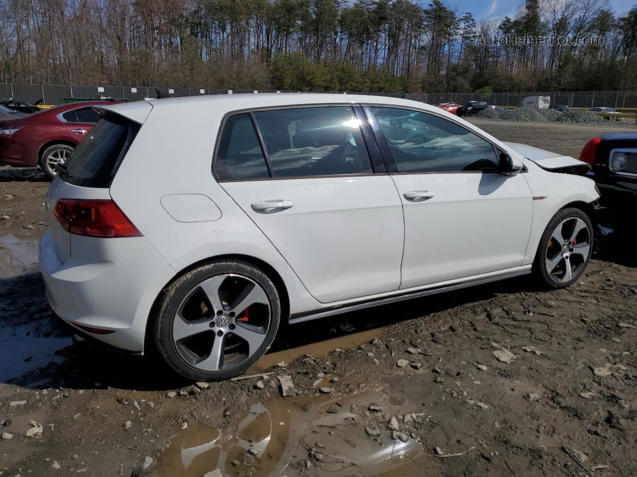 2017 Volkswagen Gti S White vin: 3VW5T7AU7HM047085