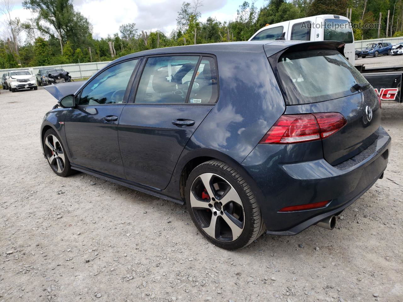 2019 Volkswagen Gti S Синий vin: 3VW5T7AU7KM002820