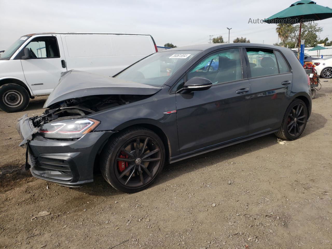 2019 Volkswagen Gti S Gray vin: 3VW5T7AU7KM004678